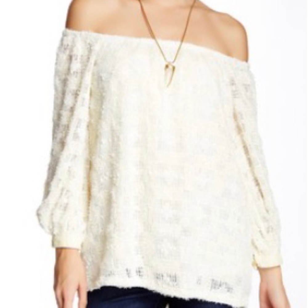 Voom by Joy Han. Off the shoulder blouse